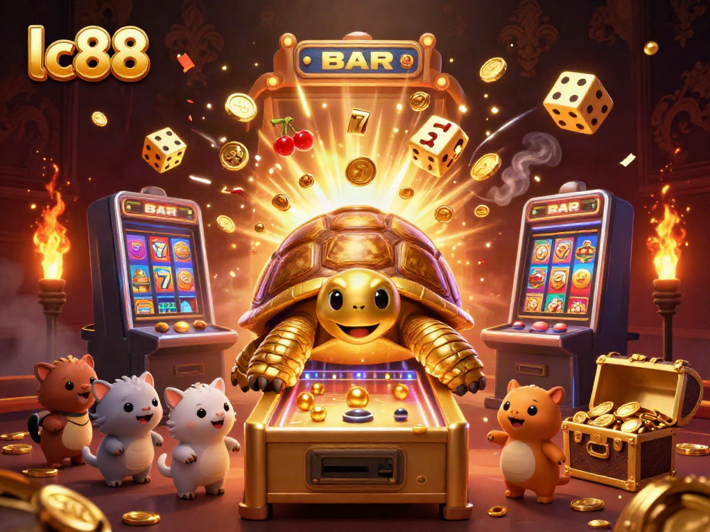 Experience excitement at lc88 with a colorful slot explosion and golden tortoise player.